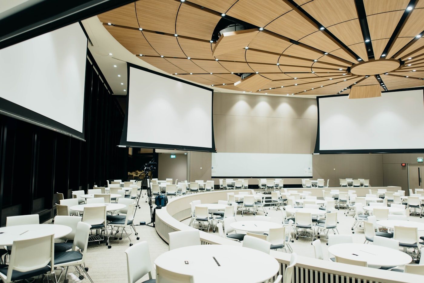 Professional networking event with a diverse audience