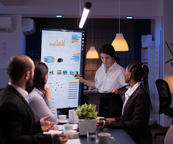 Business strategy meeting